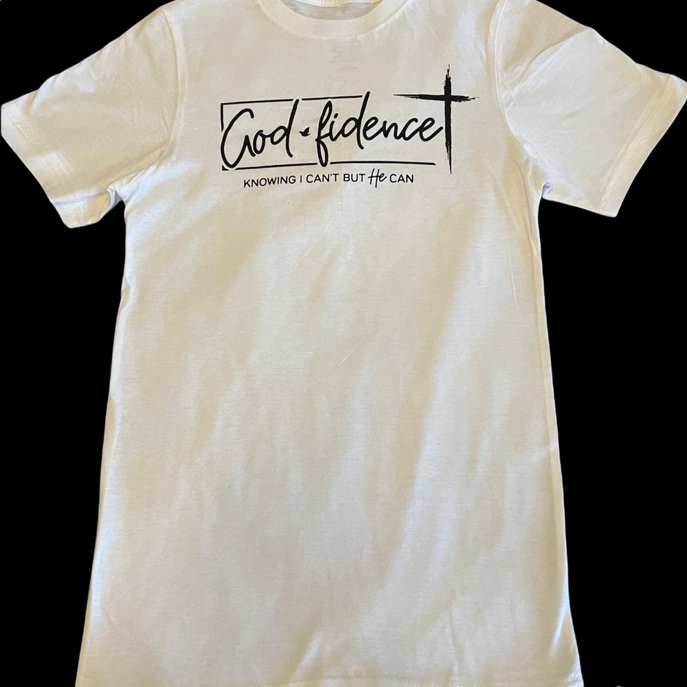 God*fidence ( Knowing I Can✝️, But He Can ) Tee Shirt